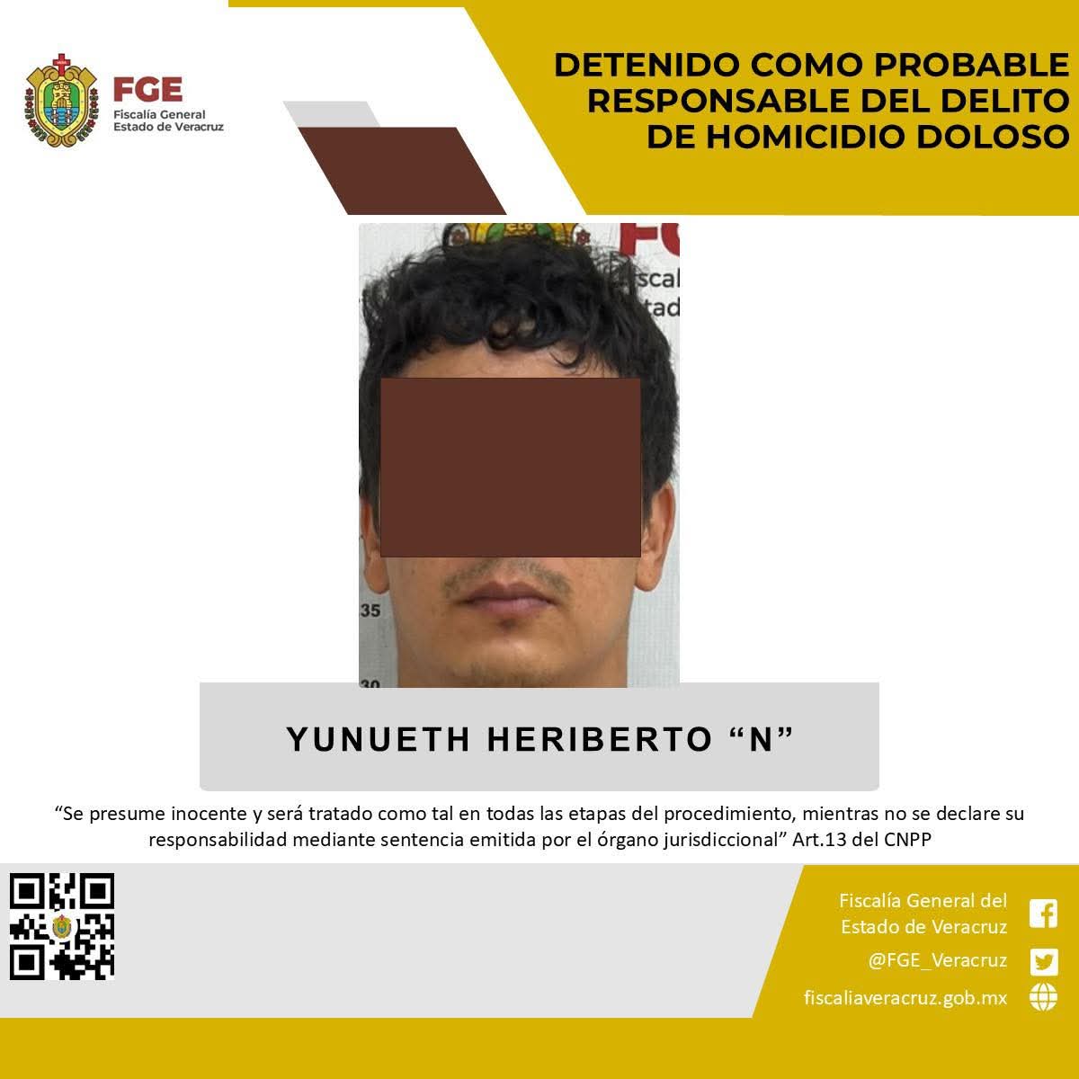 DETENIDO COMO PROBABLE RESPONSABLE DEL DELITO DE HOMICIDIO DOLOSO